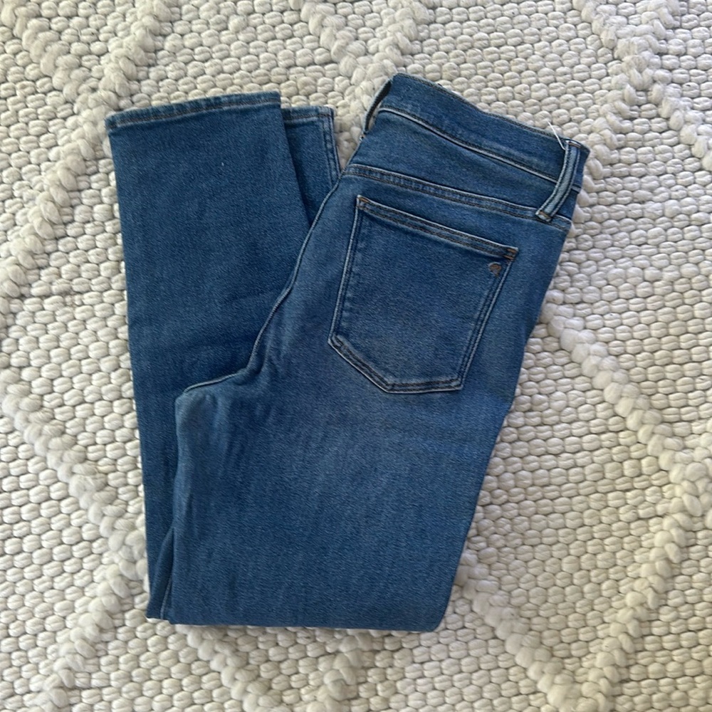 Madewell stovepipe denim